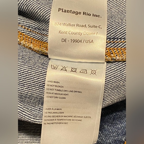 Farm Rio denim jacket with vibrant crochet accents /Stylish and unique Size L - Picture 12 of 16